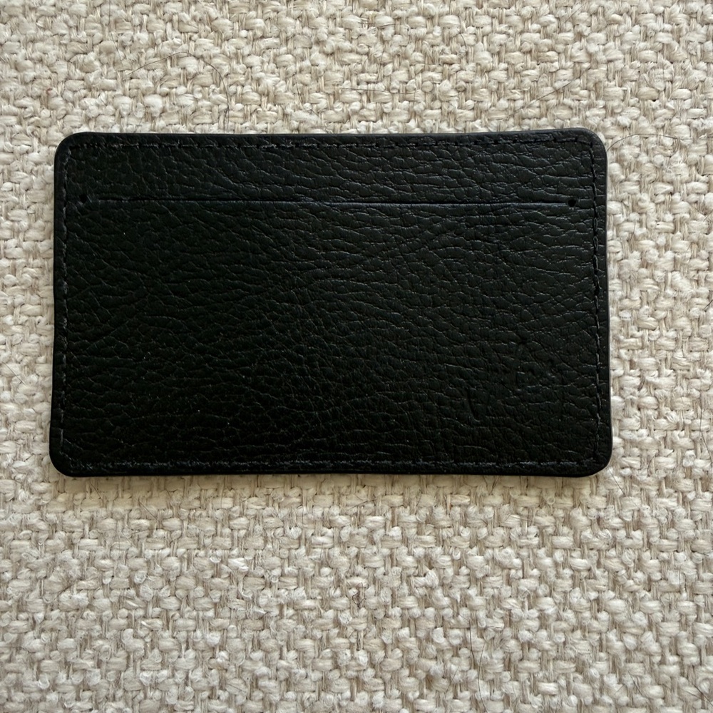 Vélez Black Leather Card Holder